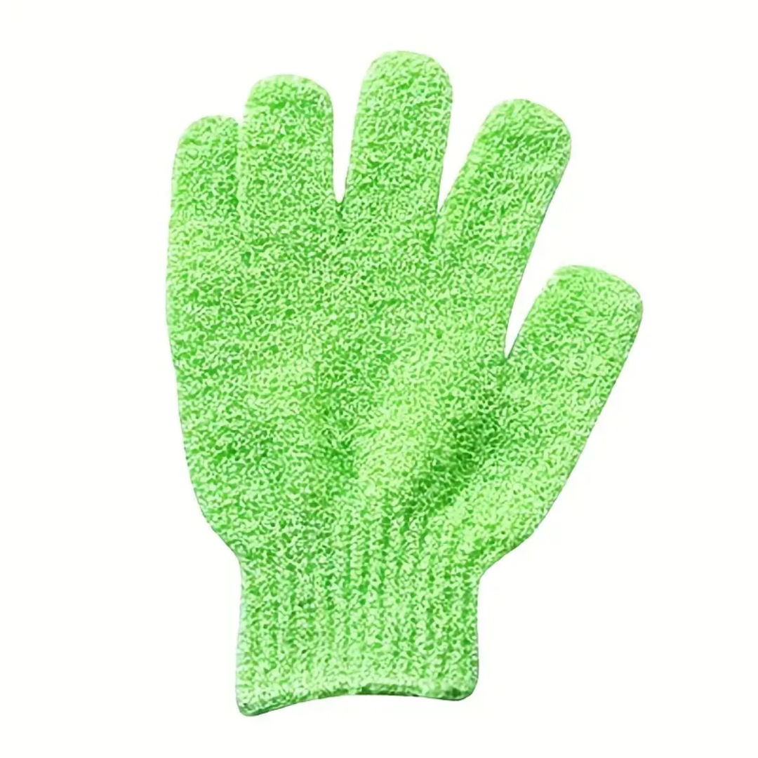 Exfoliating Bath Gloves - 2-Piece Set-Green-State of Style
