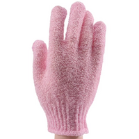 Exfoliating Bath Gloves - 2-Piece Set-Pink-State of Style