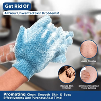 Exfoliating Bath Gloves - 2-Piece Set-Purple-State of Style