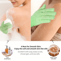 Exfoliating Bath Gloves - 2-Piece Set-Purple-State of Style