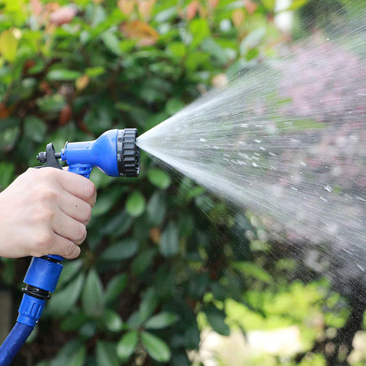 Expandable Garden Hose with Spray Gun – FlexaFlow-Green-7.5 metres-State of Style