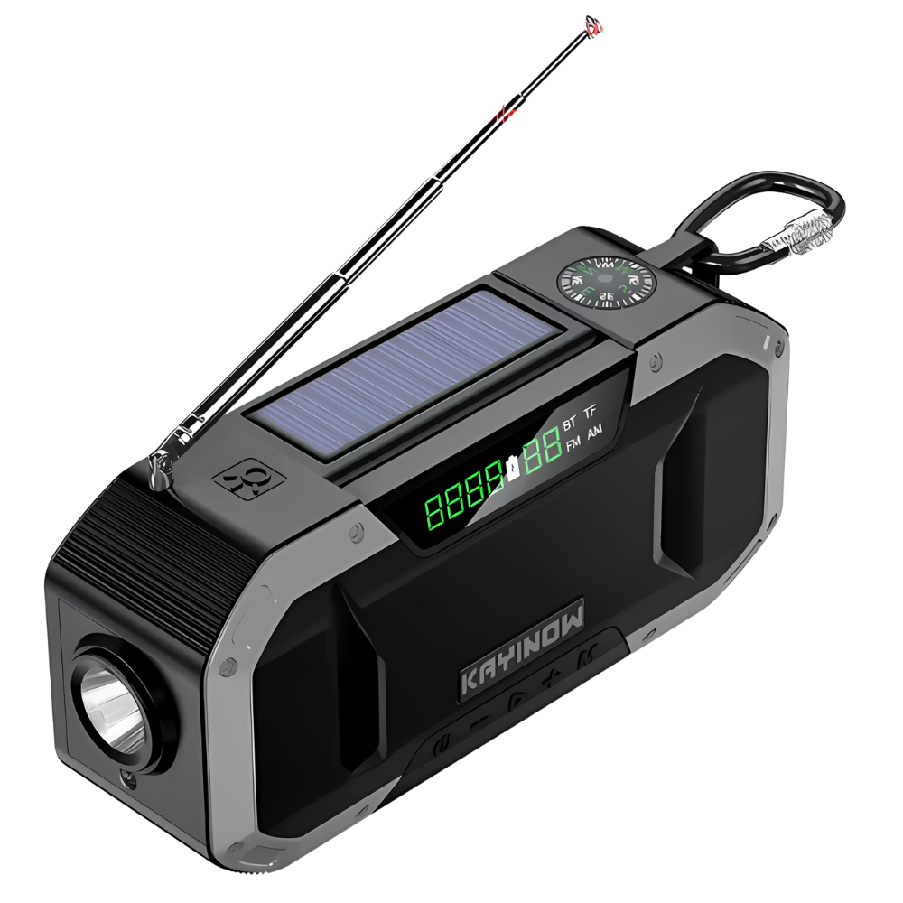Extended Emergency Radio – SurvivorLight-Black-State of Style