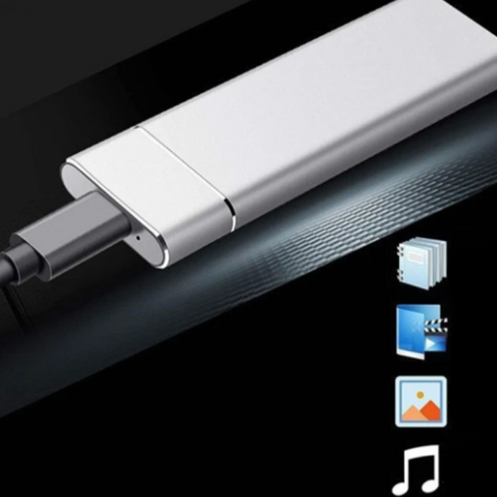 External Hard Drive with Ultra-fast Performance - SpeedVault-Black-1TB-State of Style