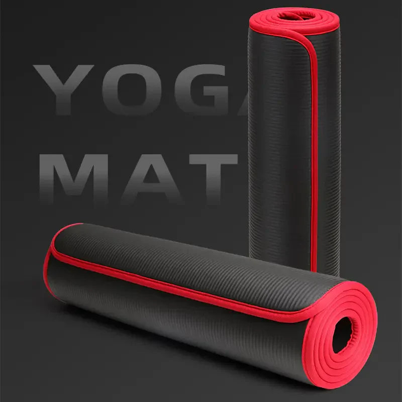 Extra Thick Anti-Slip Yoga Mat – FlexiMat-Black-State of Style