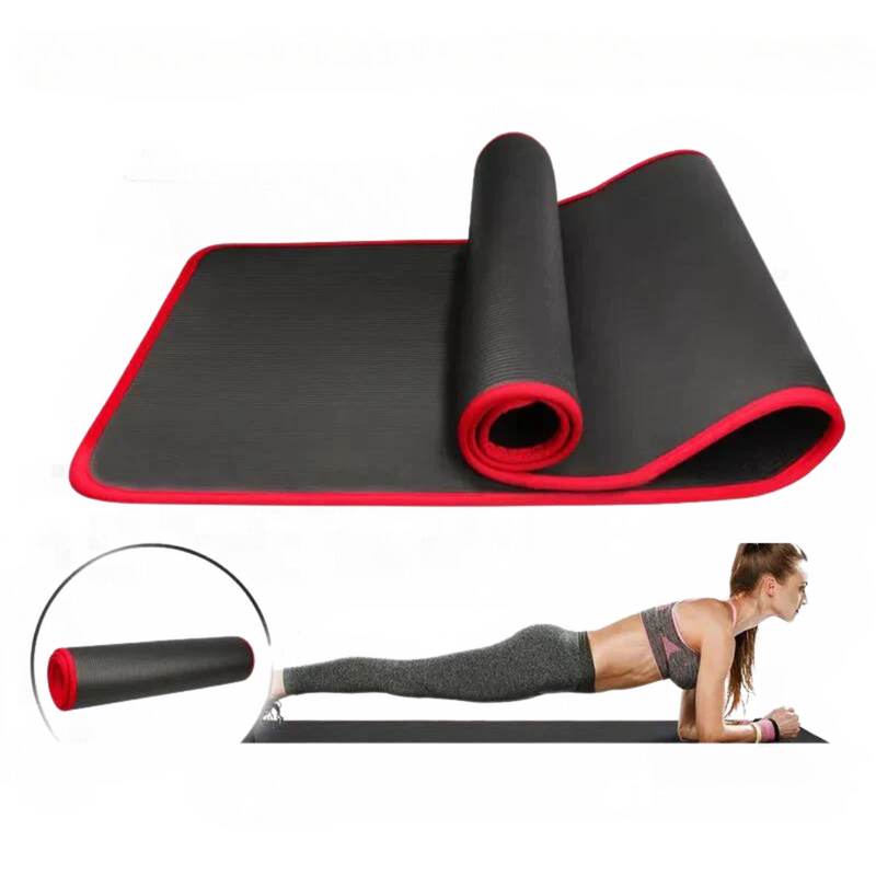 Extra Thick Anti-Slip Yoga Mat – FlexiMat-Black-State of Style