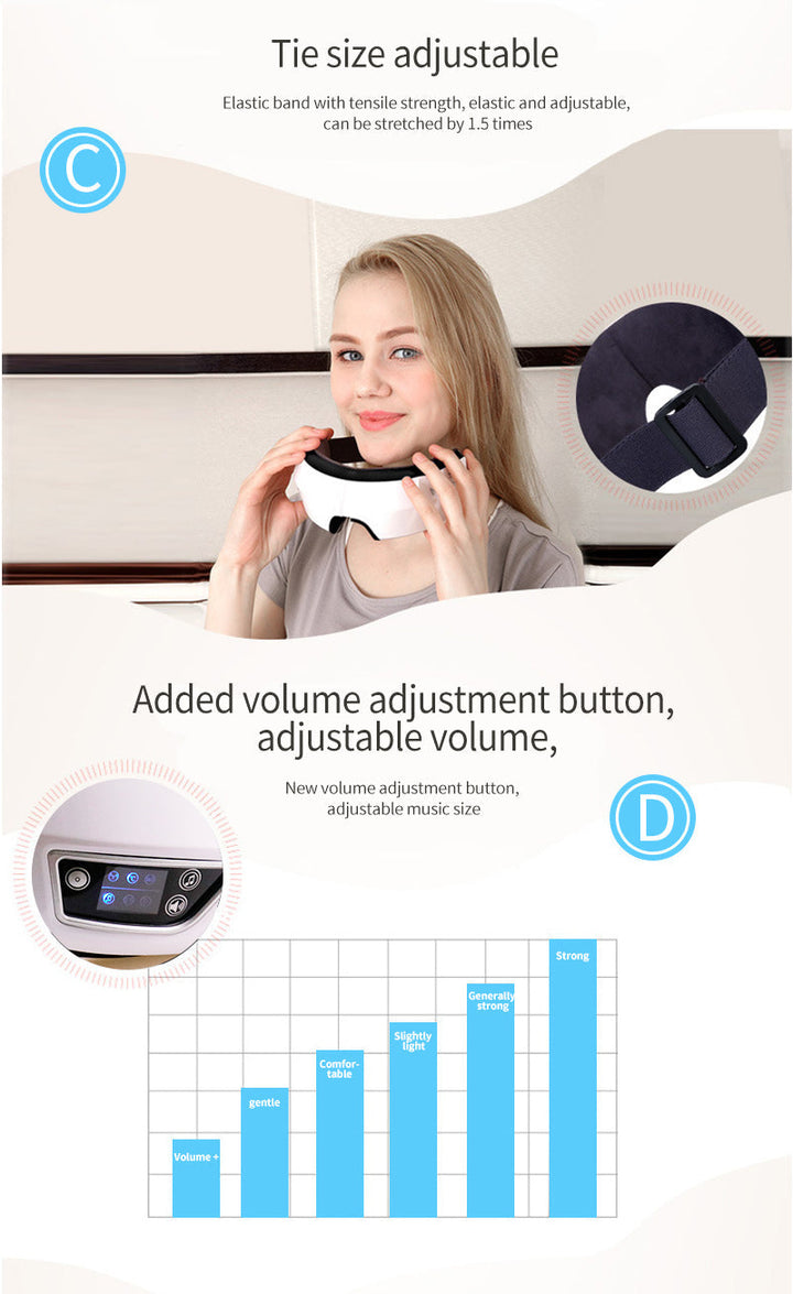 EYE MASSAGE DEVICE - AIR PRESSURE, VIBRATION & WARM COMPRESSION WITH BLUETOOTH MUSIC-State of Style