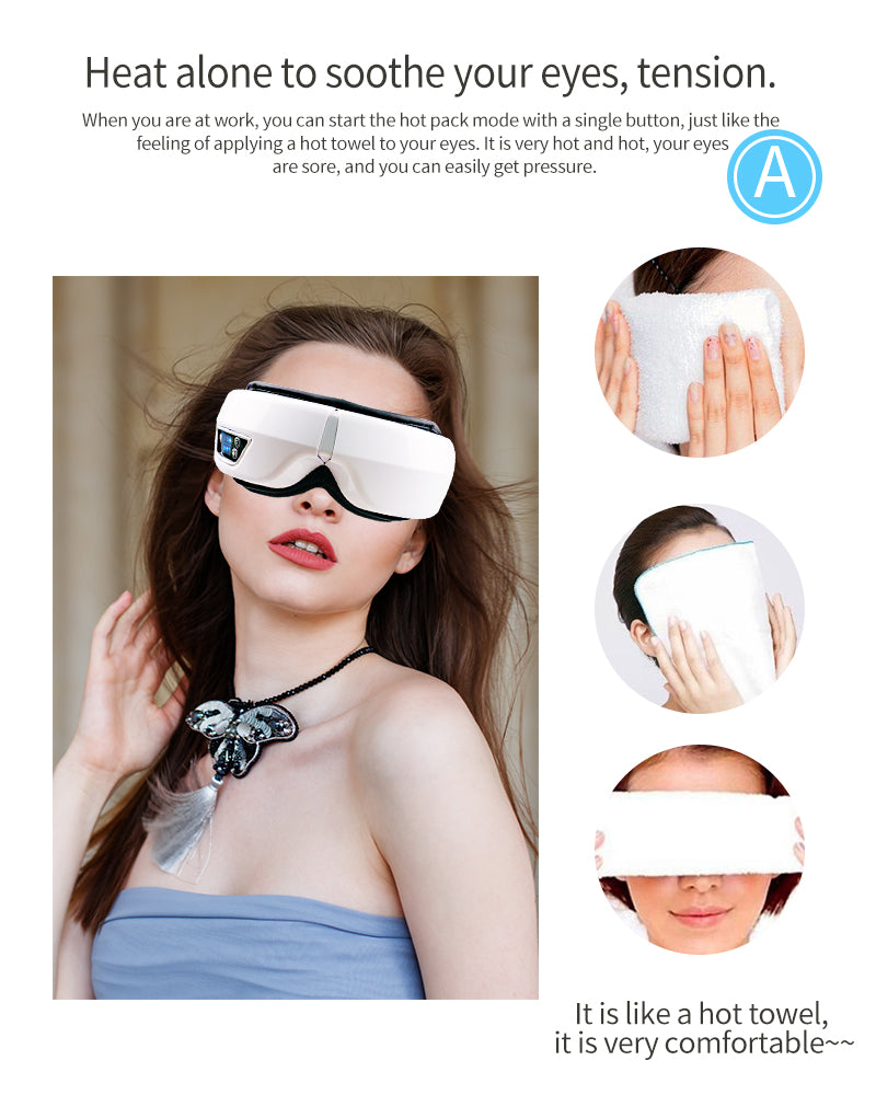 EYE MASSAGE DEVICE - AIR PRESSURE, VIBRATION & WARM COMPRESSION WITH BLUETOOTH MUSIC-State of Style