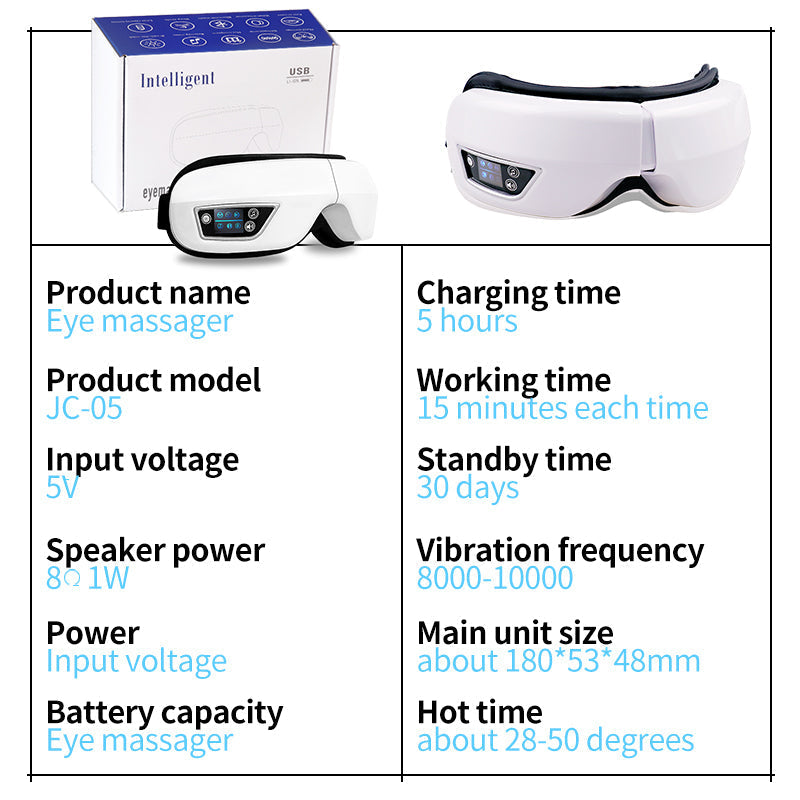 EYE MASSAGE DEVICE - AIR PRESSURE, VIBRATION & WARM COMPRESSION WITH BLUETOOTH MUSIC-State of Style