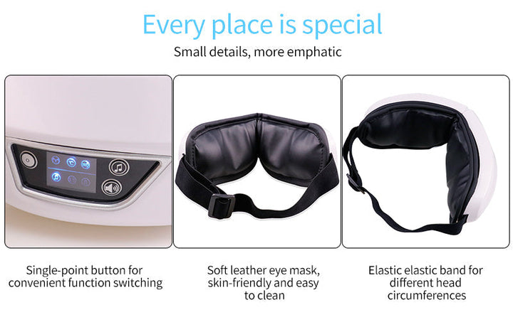 EYE MASSAGE DEVICE - AIR PRESSURE, VIBRATION & WARM COMPRESSION WITH BLUETOOTH MUSIC-State of Style