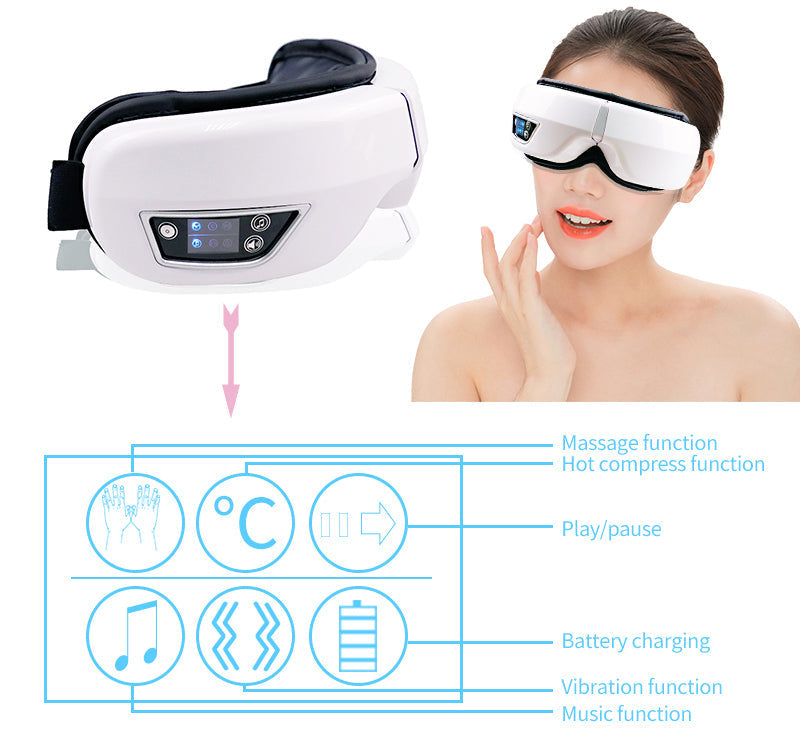 EYE MASSAGE DEVICE - AIR PRESSURE, VIBRATION & WARM COMPRESSION WITH BLUETOOTH MUSIC-State of Style