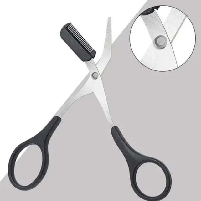 Eyebrow scissors with comb – TrimLuxe-Pink-State of Style