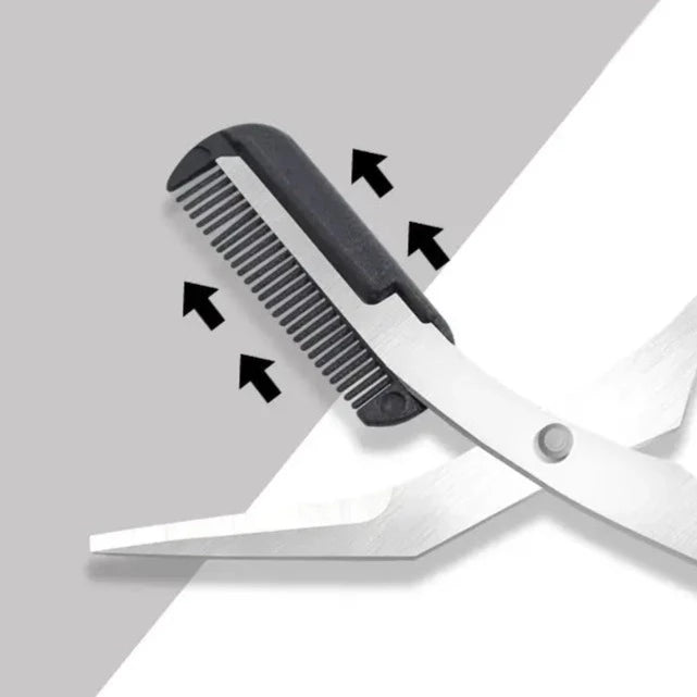 Eyebrow scissors with comb – TrimLuxe-Pink-State of Style