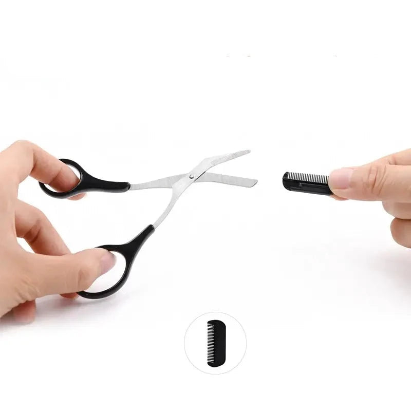 Eyebrow scissors with comb – TrimLuxe-Pink-State of Style