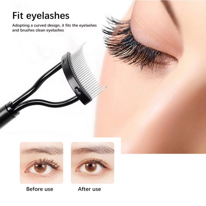 Eyelash Comb & Separator - Precision Tool for Perfect Eyelashes-Black-State of Style