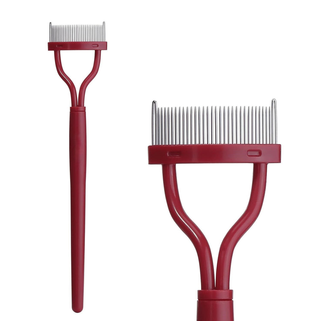 Eyelash Comb & Separator - Precision Tool for Perfect Eyelashes-Red-State of Style
