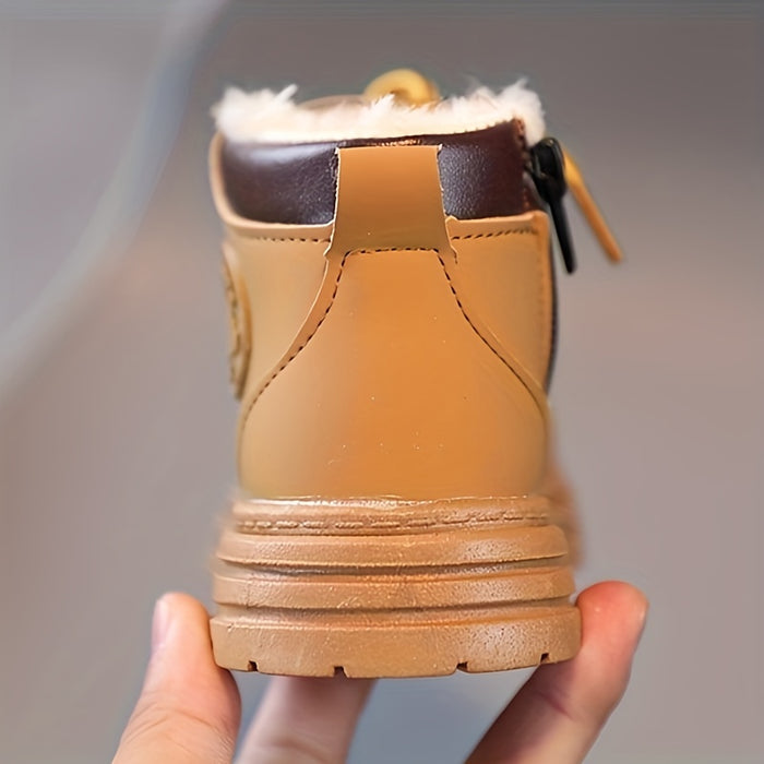 Waterproof fleece autumn boots for boys – with warm lining & profiled sole