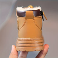Waterproof fleece autumn boots for boys – with warm lining & profiled sole