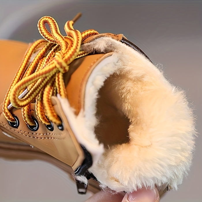 Waterproof fleece autumn boots for boys – with warm lining & profiled sole