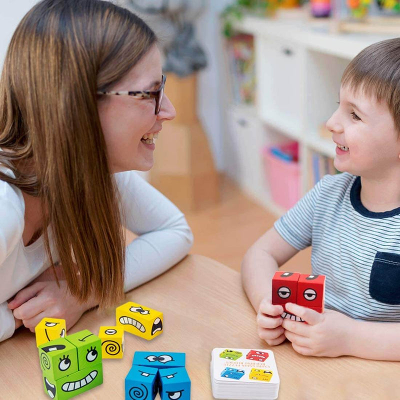 Interactive building game featuring facial expressions for children – MimikMatch