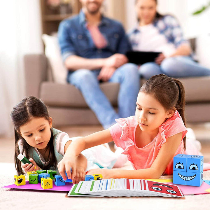 Interactive building game featuring facial expressions for children – MimikMatch
