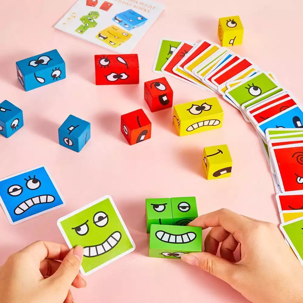 Interactive building game featuring facial expressions for children – MimikMatch