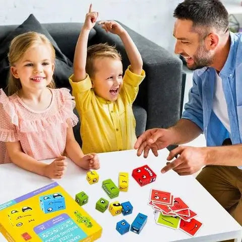 Interactive building game featuring facial expressions for children – MimikMatch