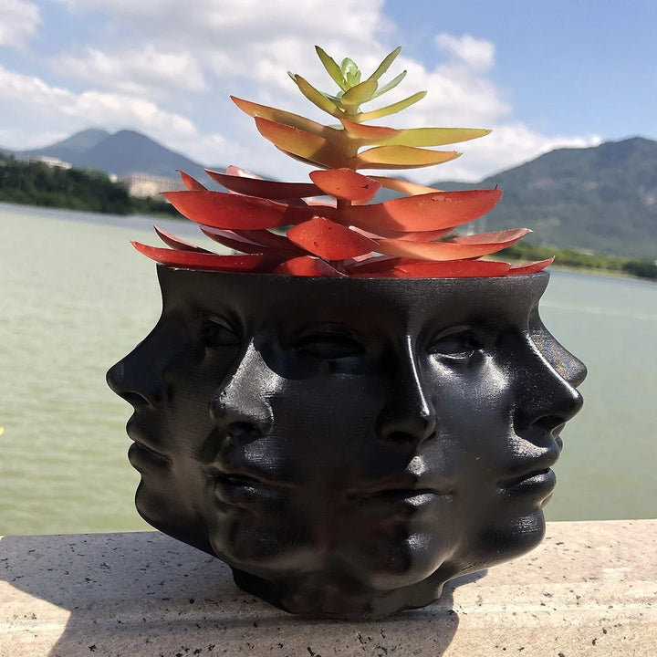 FaceBloom 3D Face Planter-Black-State of Style
