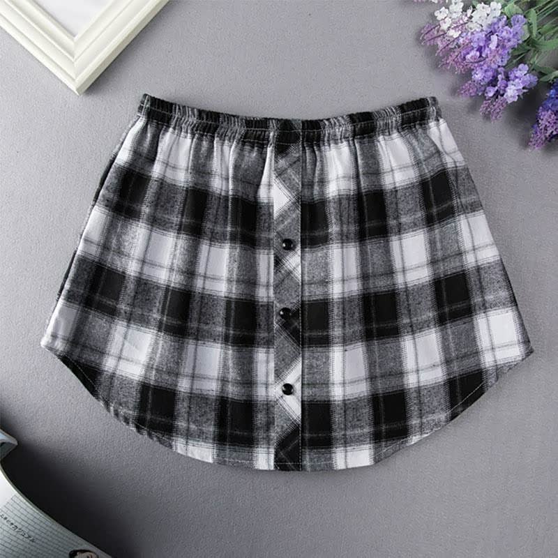 FakeHem | Stylish Fake Skirt for Women-Black/White-M-State of Style