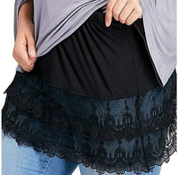 FakeHem | Stylish Fake Skirt for Women-Dark Black-M-State of Style