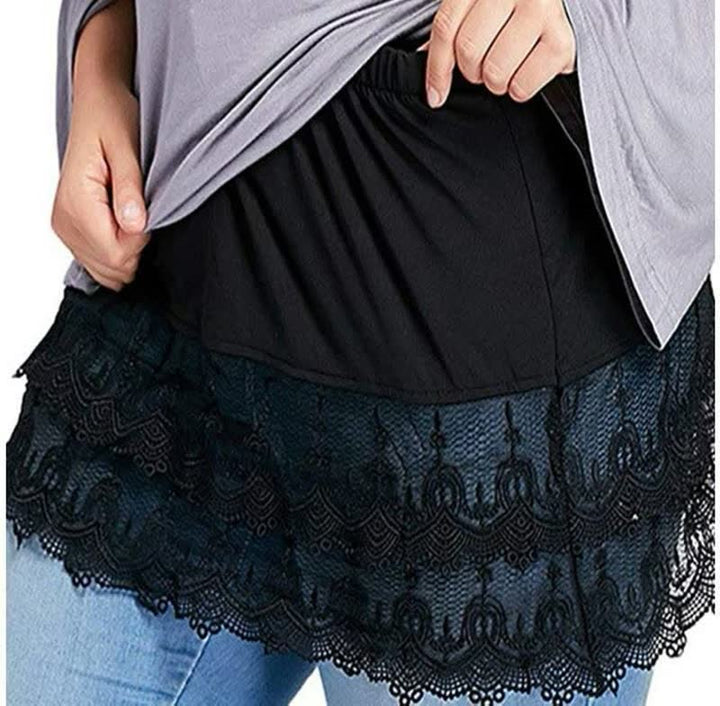 FakeHem | Stylish Fake Skirt for Women-Dark Black-M-State of Style