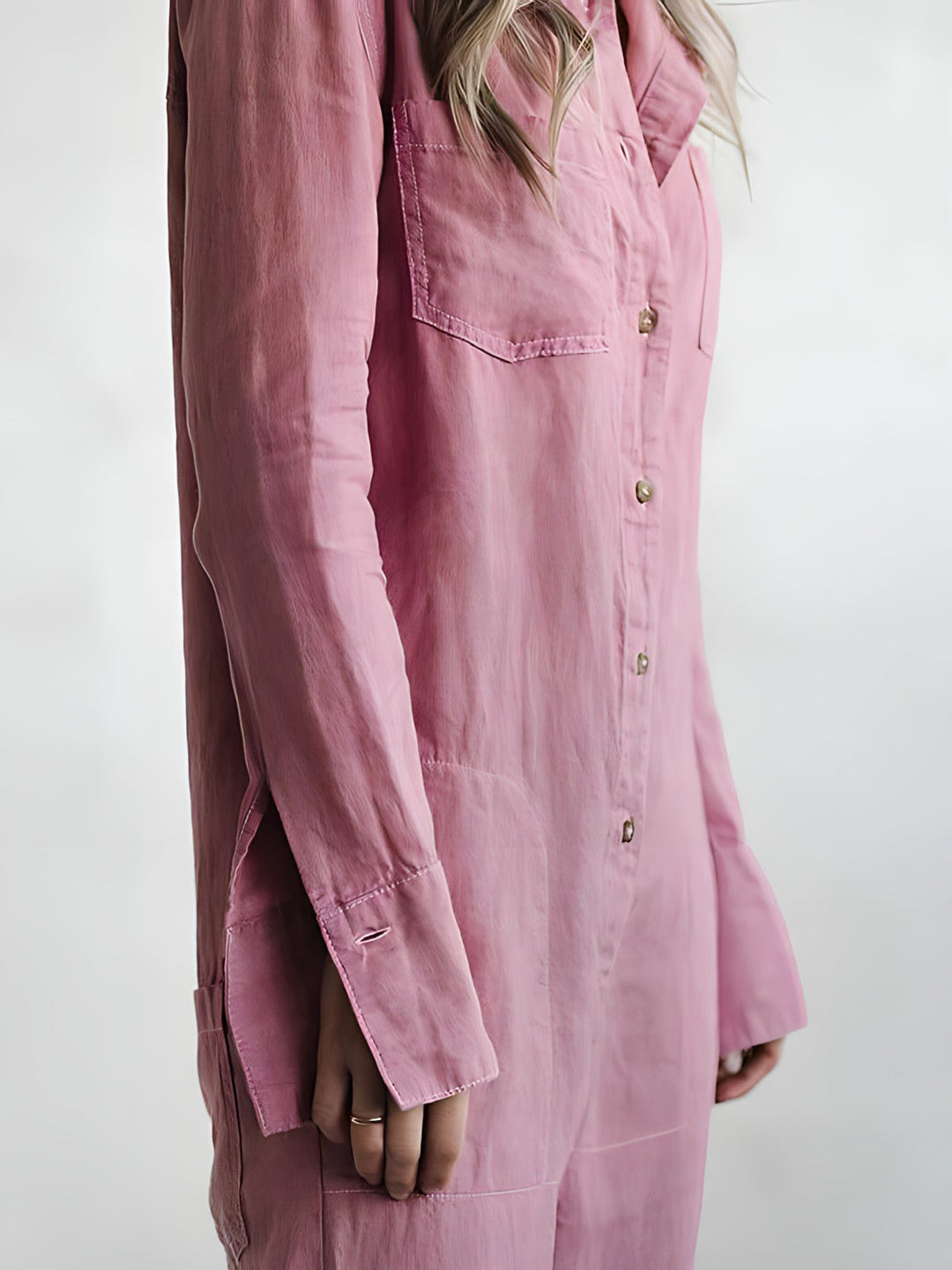 Fashionable Jumpsuit - Aria-Pink-S-State of Style
