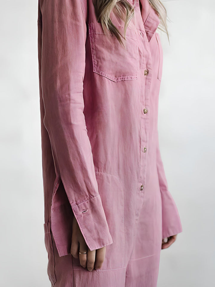 Fashionable Jumpsuit - Aria-Pink-S-State of Style