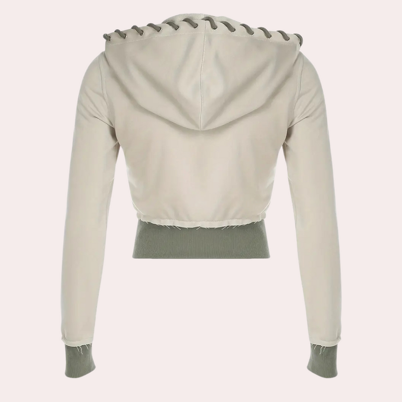 Fashionable Ladies' Jacket with Hood - Elise-XS-State of Style