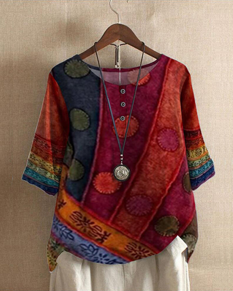 Fashionable Ladies Top - Eva-Red-S-State of Style