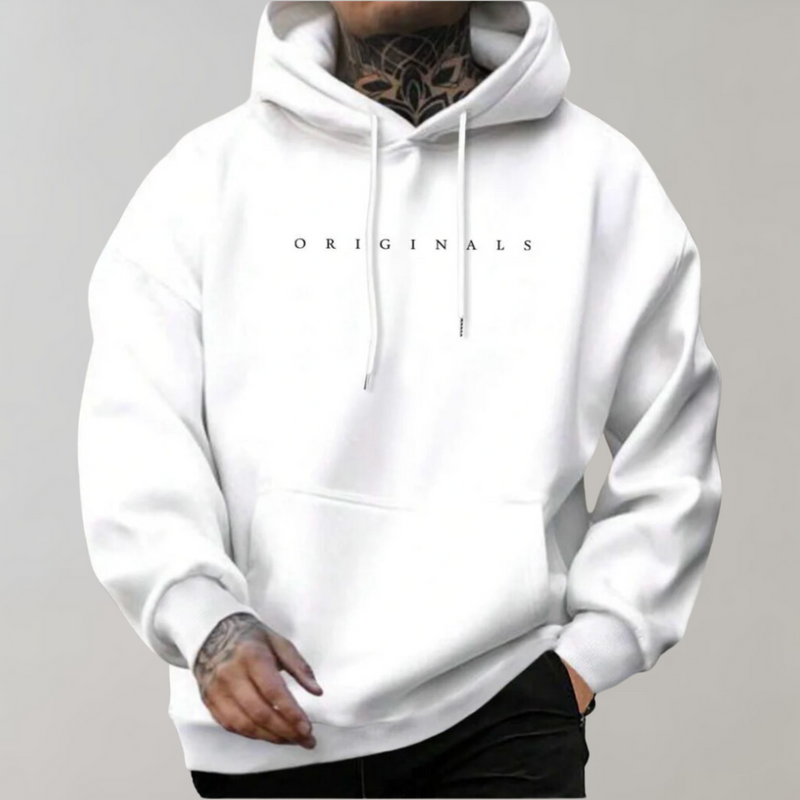 Fashionable Men's Hoodie - Elias-White-S-State of Style