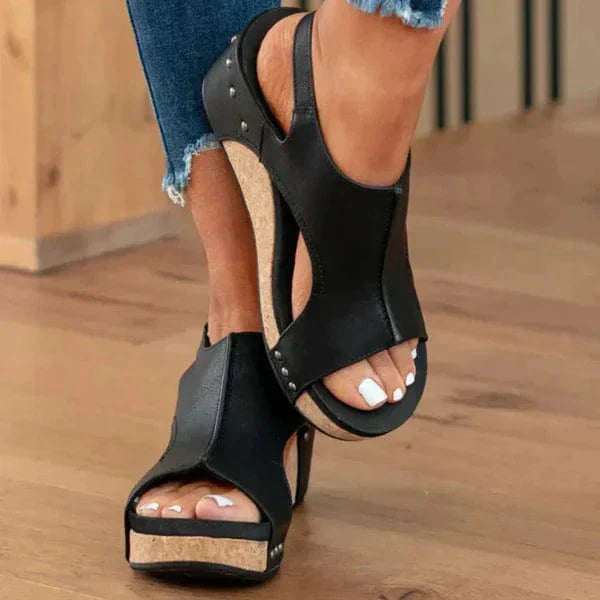 Fashionable Orthopaedic Women's Wedge Sandals - Lara Wegner-Brown-3.0-State of Style