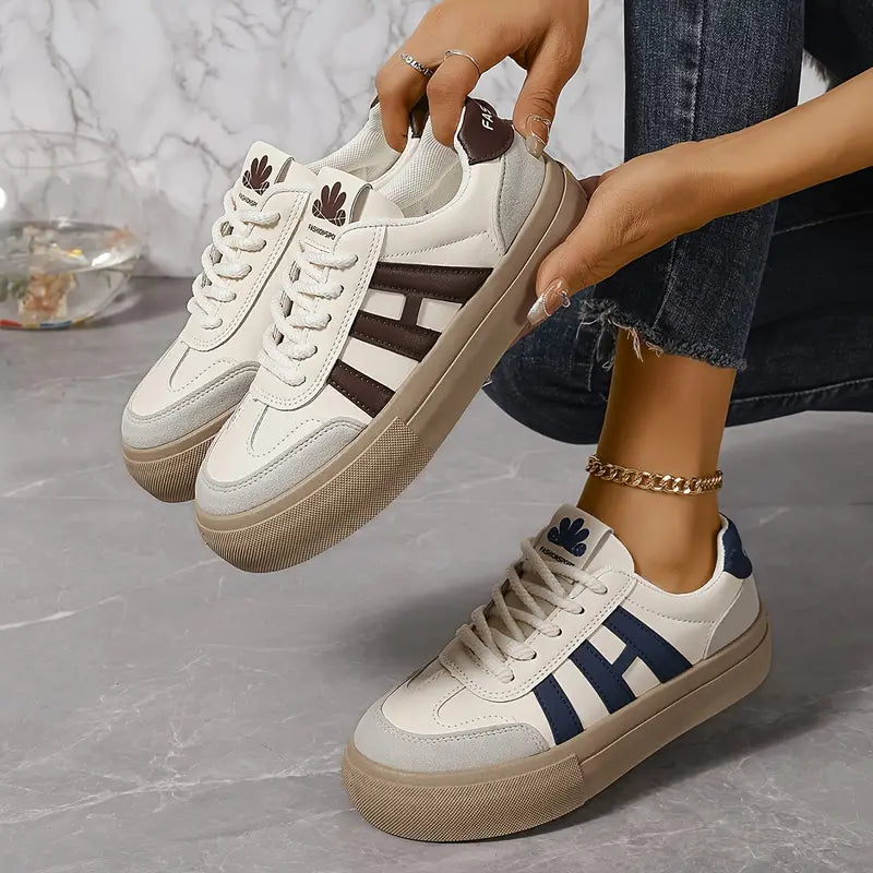 Fashionable Platform Sneakers for Women – Talia-Blue-3-State of Style