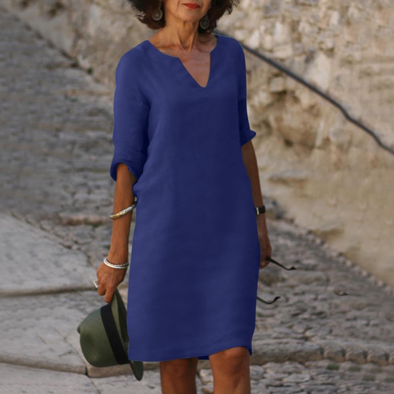 Fashionable Summer Dress - Sofia-Dark Blue-S-State of Style