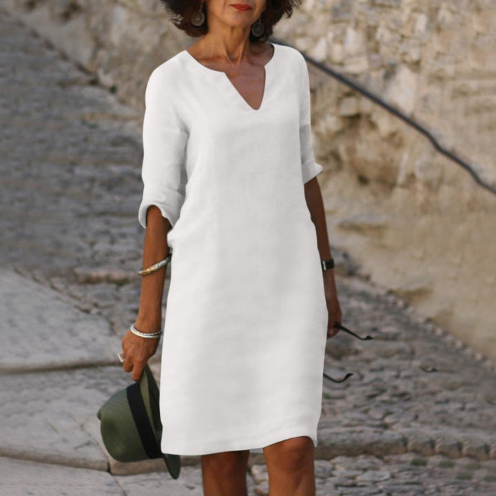 Fashionable Summer Dress - Sofia-White-S-State of Style