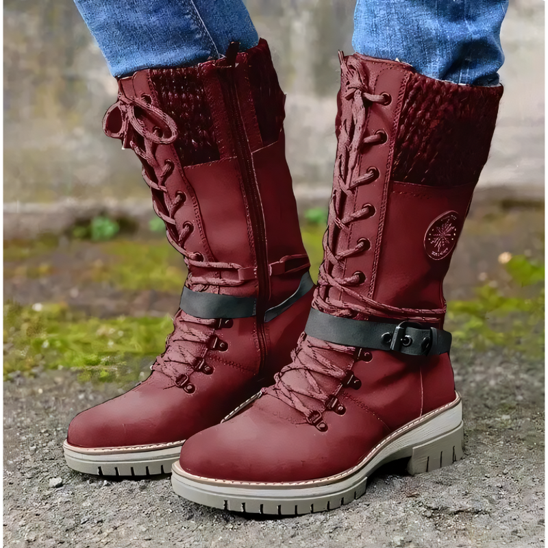 Fashionable Winter Boots for Women - Livia-Red-3.0-State of Style