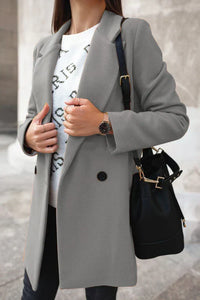 Fashionable Wool Ladies Winter Coat - Eleanor-Grey-S-State of Style