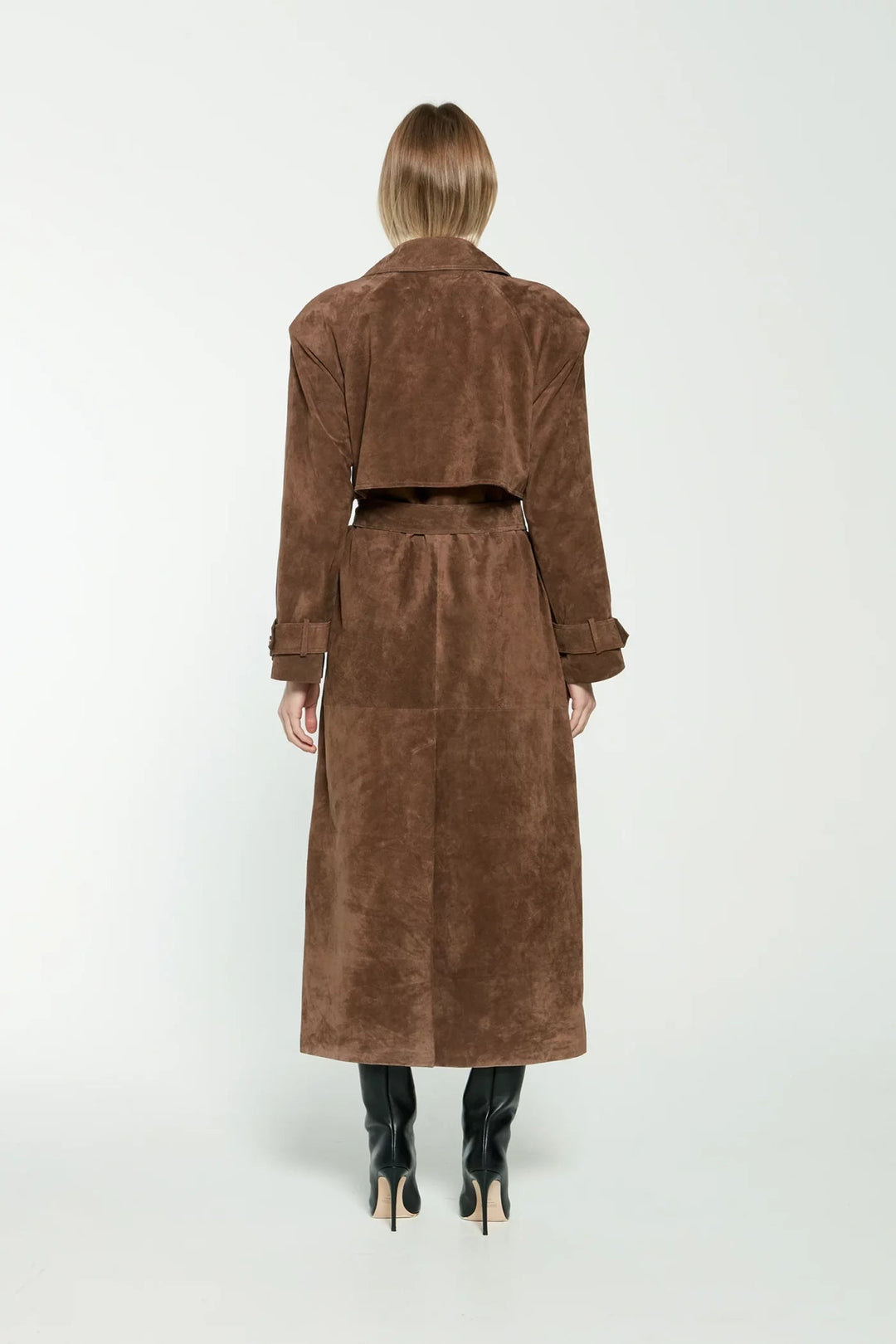Faux Suede Winter Jacket for Women - Sorina-S-State of Style