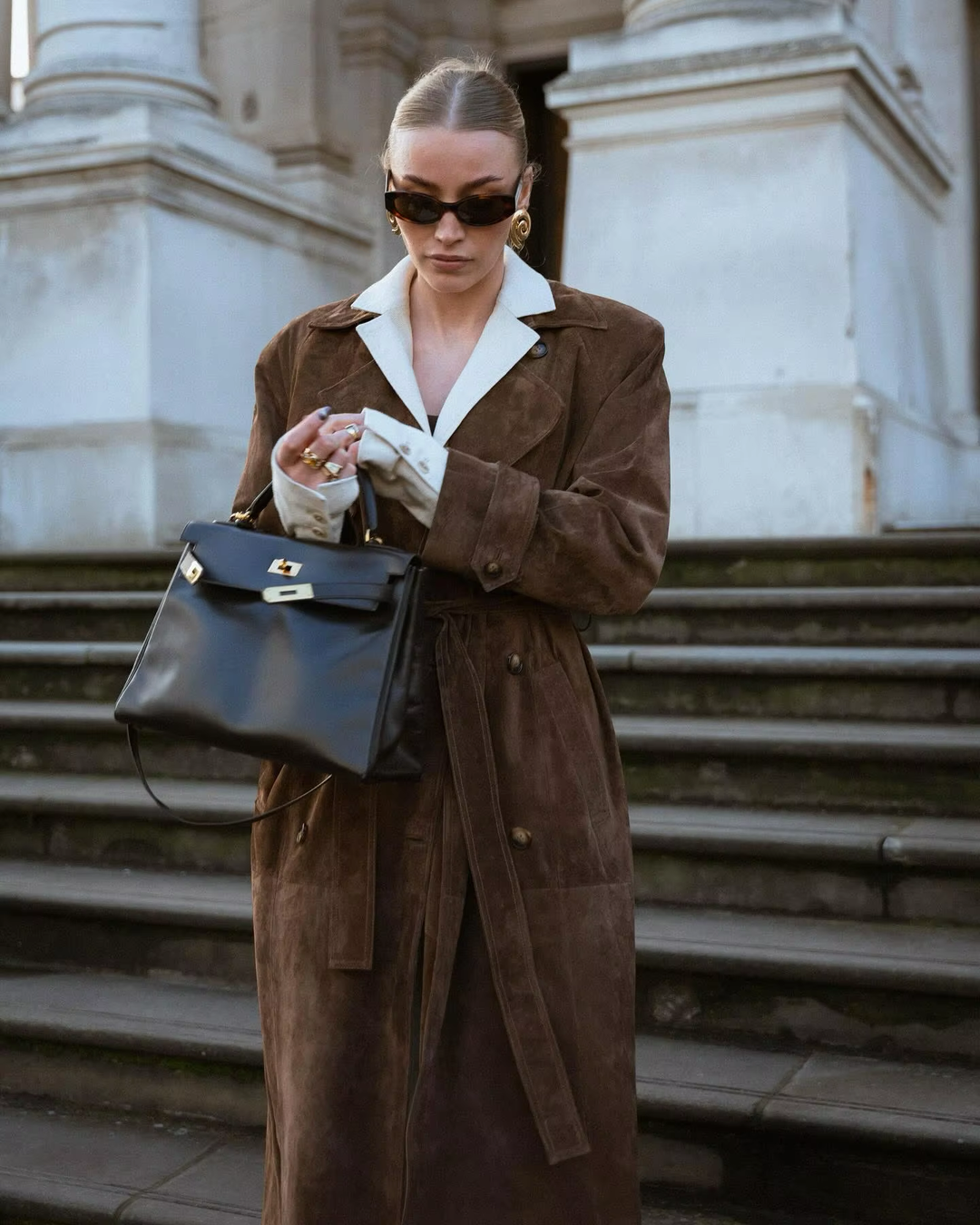 Faux Suede Winter Jacket for Women - Sorina-S-State of Style