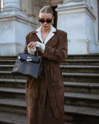 Faux Suede Winter Jacket for Women - Sorina-S-State of Style