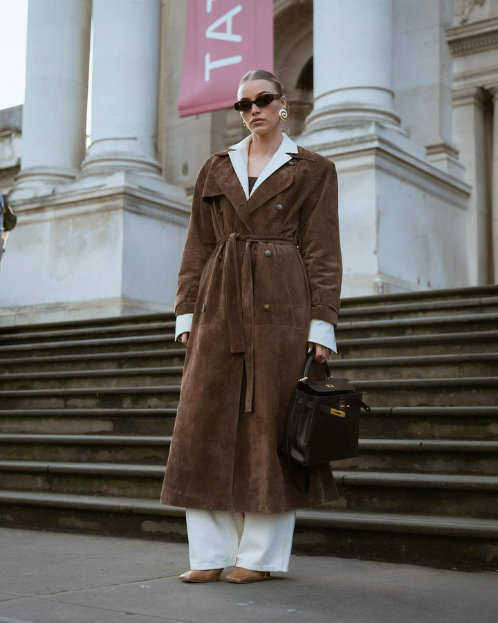Faux Suede Winter Jacket for Women - Sorina-S-State of Style