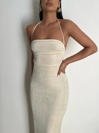 Fayen Maxi Dress with Low Back | Stunning Entrance and Exit-Light Blue-S-State of Style