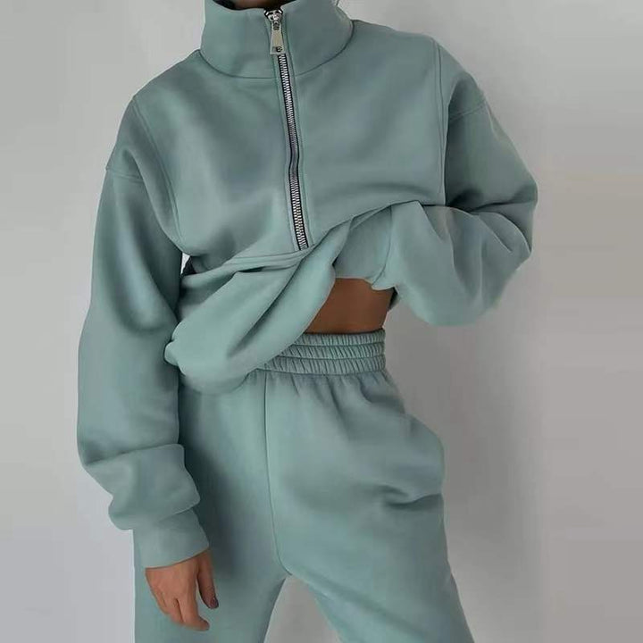 FayesSuit | Sporty & Stylish Women's Tracksuit-Black-S-State of Style