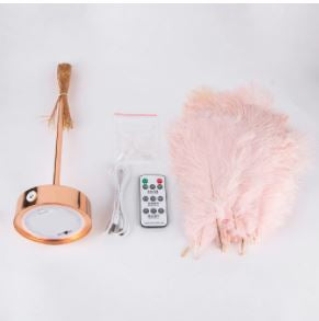 Feather Lamp | Elegant & Soft Ambient Lighting-Pink-State of Style