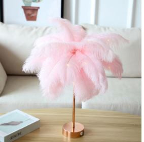 Feather Lamp | Elegant & Soft Ambient Lighting-Pink-State of Style
