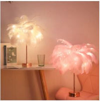 Feather Lamp | Elegant & Soft Ambient Lighting-Pink-State of Style